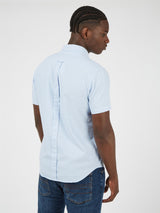Ben Sherman Mens Big Size Short Sleeve Organic Cotton Oxford Shirt (65095) 2XL-5XL, 4 Colours