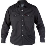 Duke Denim Shirts BLACK in Size 1XL to 8XL