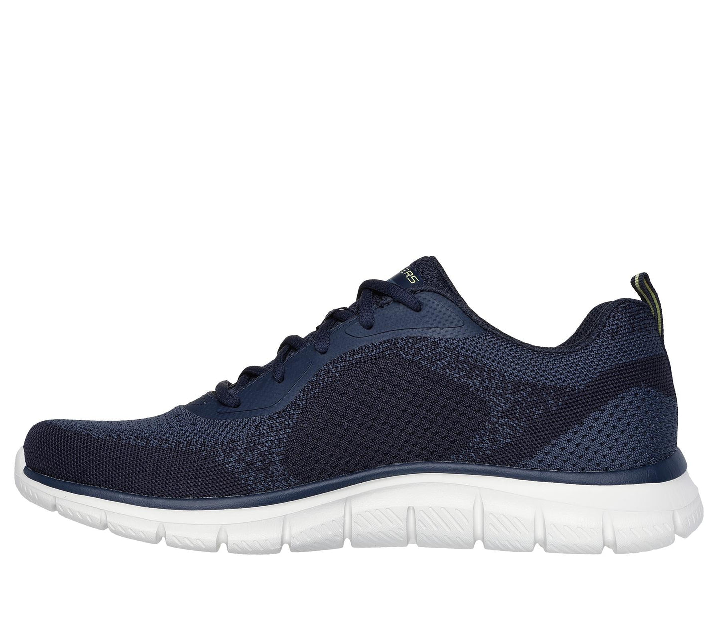 Skechers Lace Up Sneaker Shoe For Men Track Glendor in Navy/Lime, 5.5-13