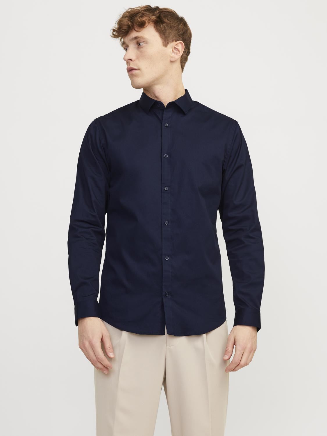 Jack & Jones Long Sleeves Slim Fit Shirt For Men (JPRBLACARDIFF) in 4 Colours, L-XL