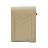 Handmade Leather Festival Phone Bag - Cream