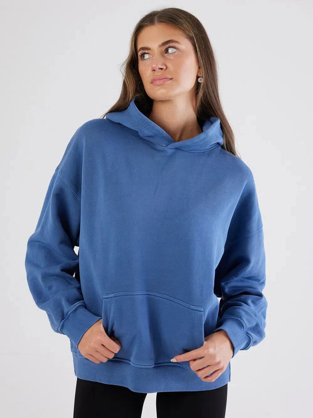 St Tropez Heavyweight Hoodie Blue