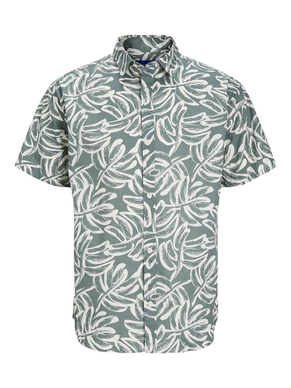 Jack & Jones Men's JORLAFAYETTE AOP Short Sleeve Shirt in 2 Colours, 1XL-6XL