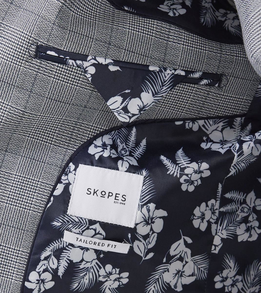 Skopes Slim Fit Suit Jacket Anello in Grey 30 to 48