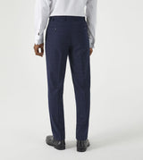 Skopes Hepworth Suit Tailored Fit Trousers For Men in Navy Blue Mini Check, 30W to 58W