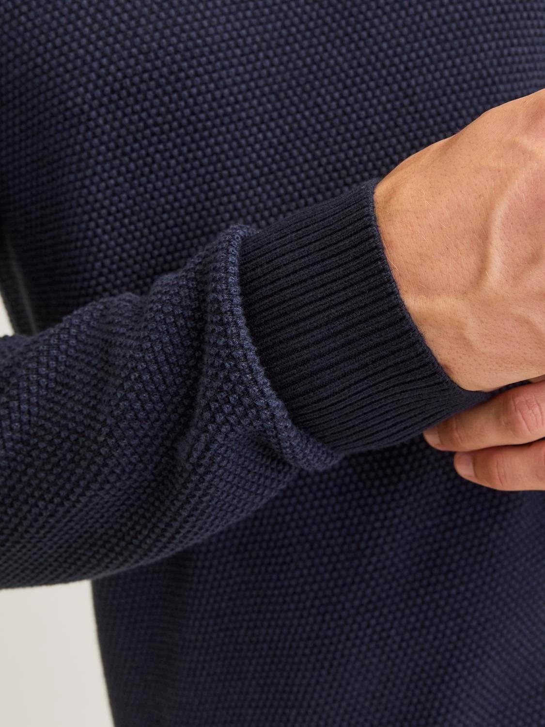 Jack & Jones Knit Crew Neck With Long Sleeves For Men (JJEGLOBE) in 6 Colours, L-XL