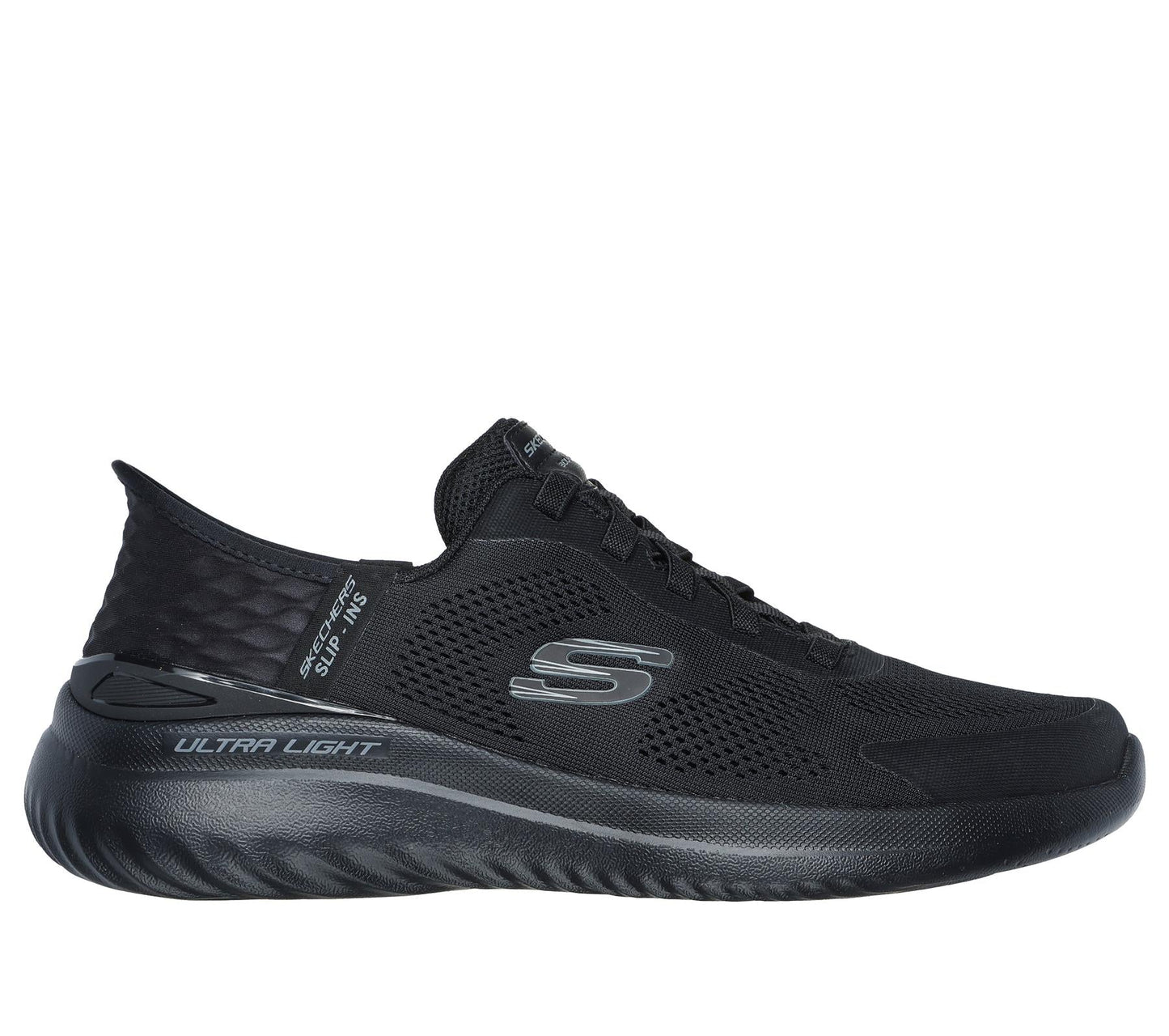 Skechers Slip On Sneaker Shoe For Men Bounder 2.0 Emerged Slip-Ins in Black/Black, 5.5-13