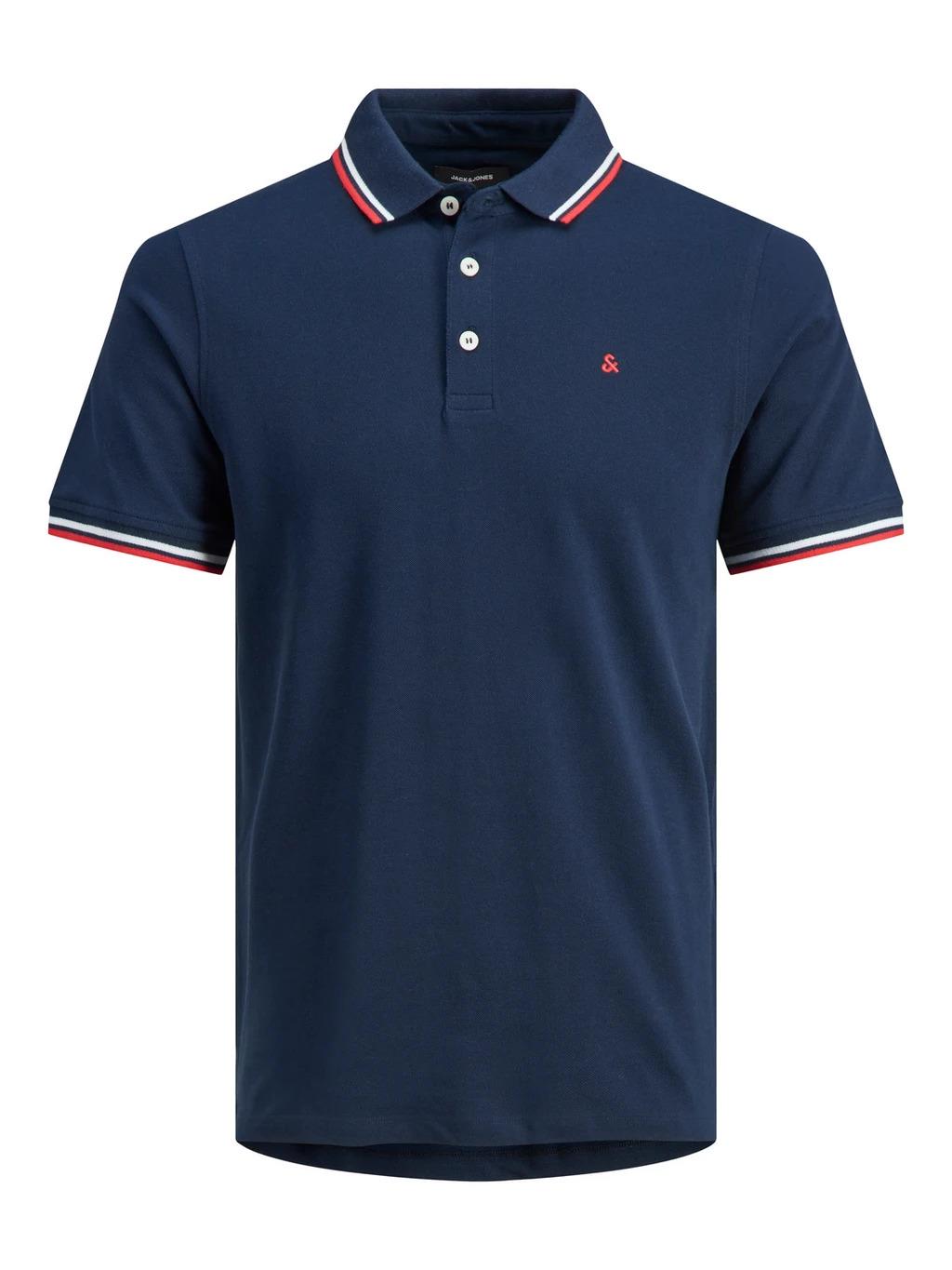 Jack & Jones (12143859) Men's Plus Size JJEPAULOS Polo Shirt in 6 Colours 2XL to 6XL