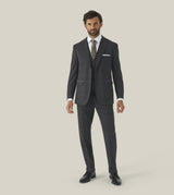 Skopes Thoresby Ultimate Comfort Suit Tailored Trousers For Men in Navy Blue/Grey Check, 30W to 58W