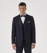 Skopes Newman Suit Jacket For Men's in Navy Shadow Check, 34S to 58L