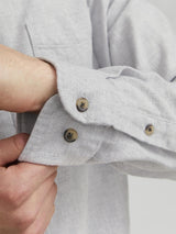 Jack & Jones Long Sleeves Shirt For Men (JJECLASSIC MELANGE) in 4 Colours, L-XL