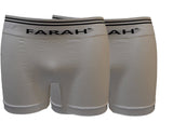 FARAH Men's Cotton Jersey 2PK Seamless Boxer Shorts Size, S - XXL