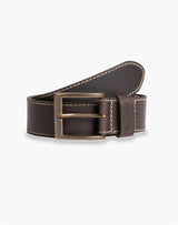 Wrangler Men's Premium Leather Stitched Belt in Brown & Black Size 80" to 115"