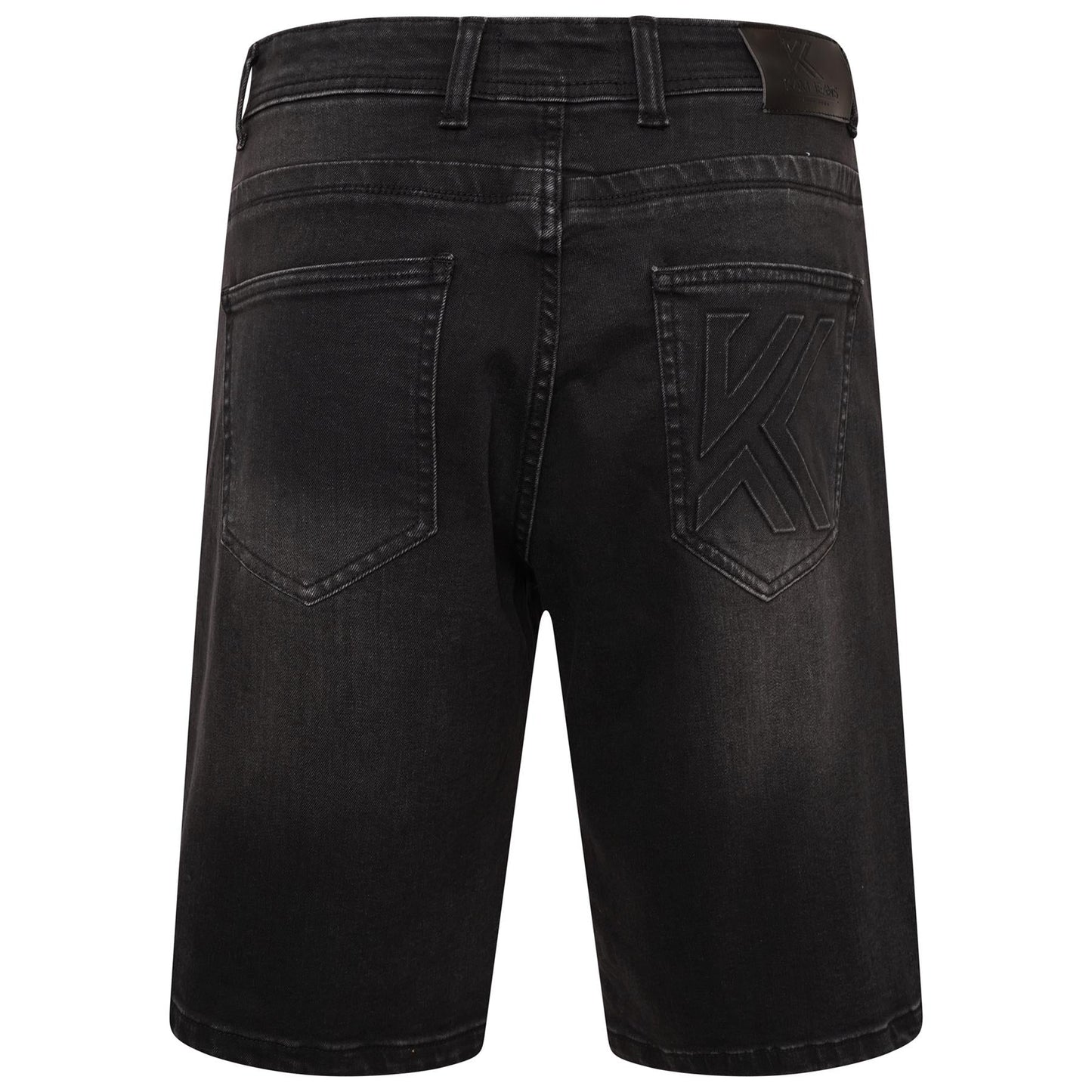 KAM Mens Plus Size Denim Shorts with Emboss in 2 Colour Options 40 to 60