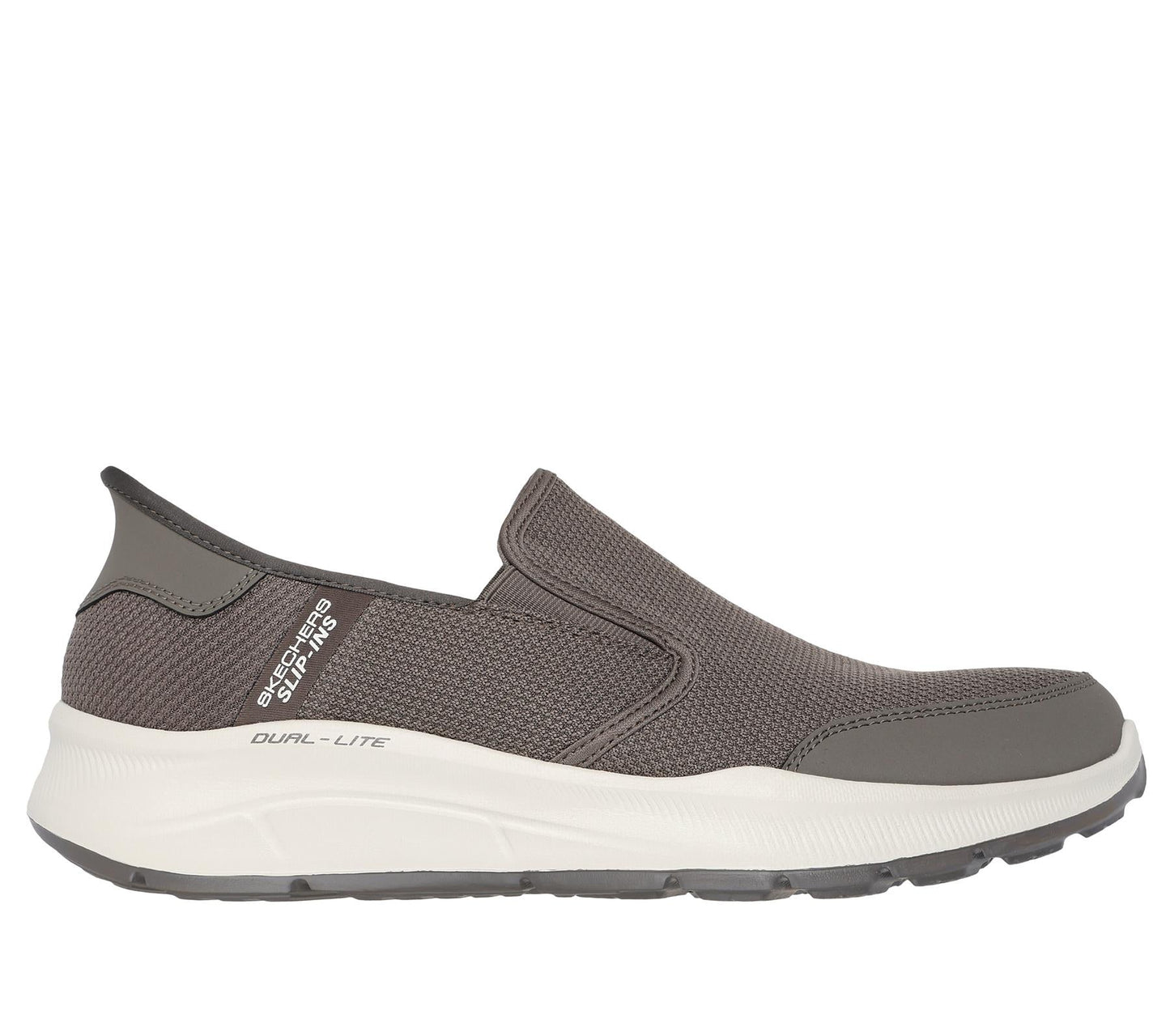 Skechers Slip On Sneaker Shoe For Men Equalizer 5.0 Drayze Slip-Ins in Taupe, 5.5-13