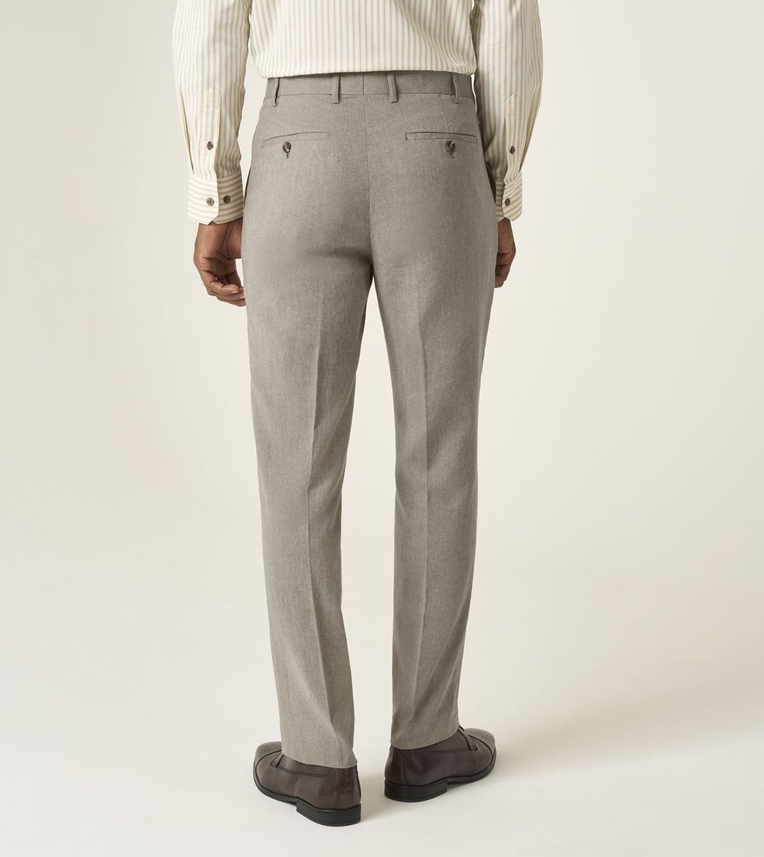 Skopes Calvados Suit Tailored Fit Trouser For Men in Stone Beige, 30W-58W