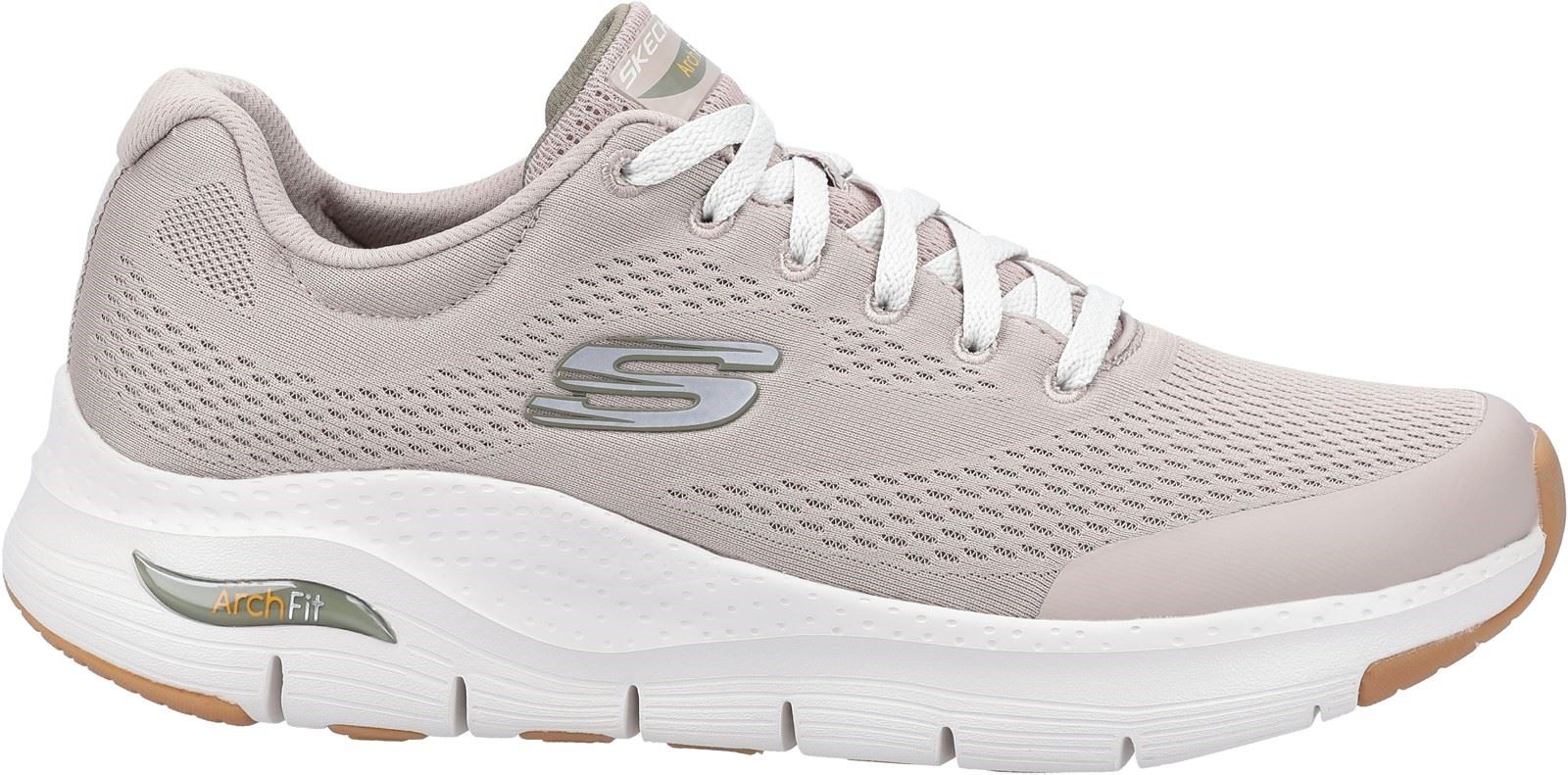 Skechers Arch Fit Lace Up Sports Mens Sports in Taupe