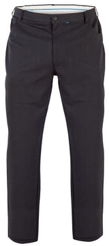 DUKE LONDON BI STRETCH FIVE POCKET TROUSERS (BECK) IN BLACK IN WAIST SIZE 42 TO 60 INCHES, INSIDELEG 29/31/33