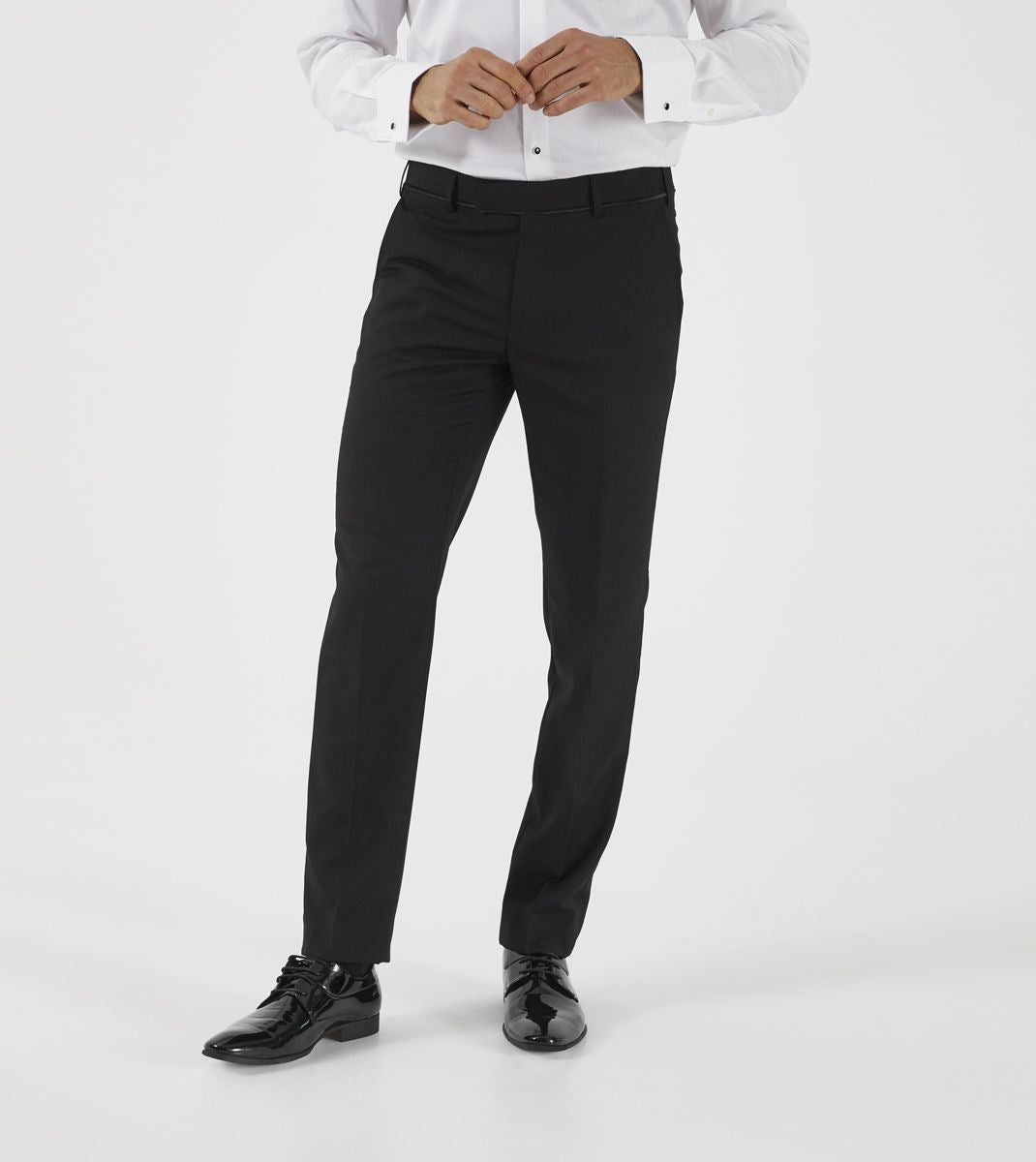 Skopes Sinatra Dinner Suit Slim Trouser For Men's in Black, 34W to 50W
