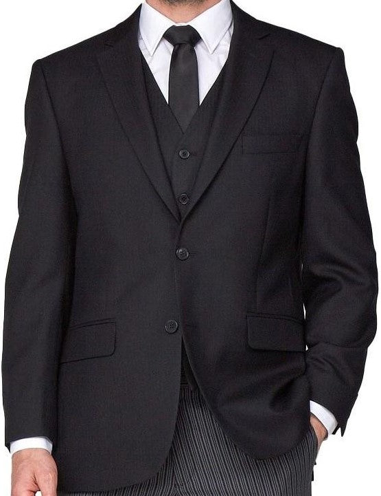 Scott Single Breasted Masonic Jacket For Men in Black, 36S-60R