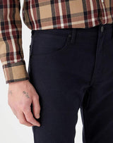 Wrangler Men Greensboro Regula Fit Soft Stretch Denim In Black Waist Size 38 To 44