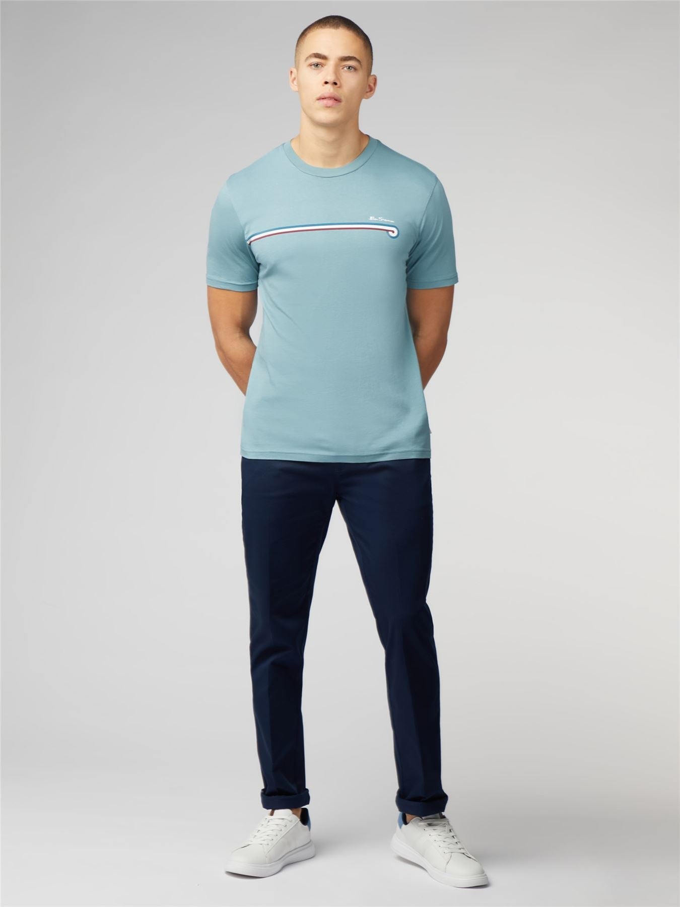 Ben Sherman Core Stripe T-Shirt for Mens (0076114) in 2 Colours, 2XL-5XL