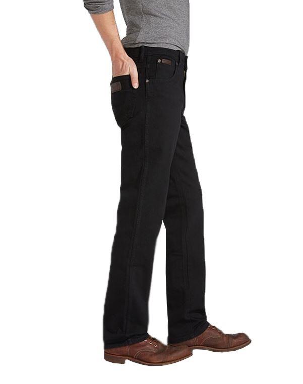 Wrangler Texas Stretch Overdye Jeans in Black Waist Size 31" to 35"