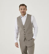 Skopes Jodrell Waistcoat For Mens MM10065 in Stone, 52R to 62R