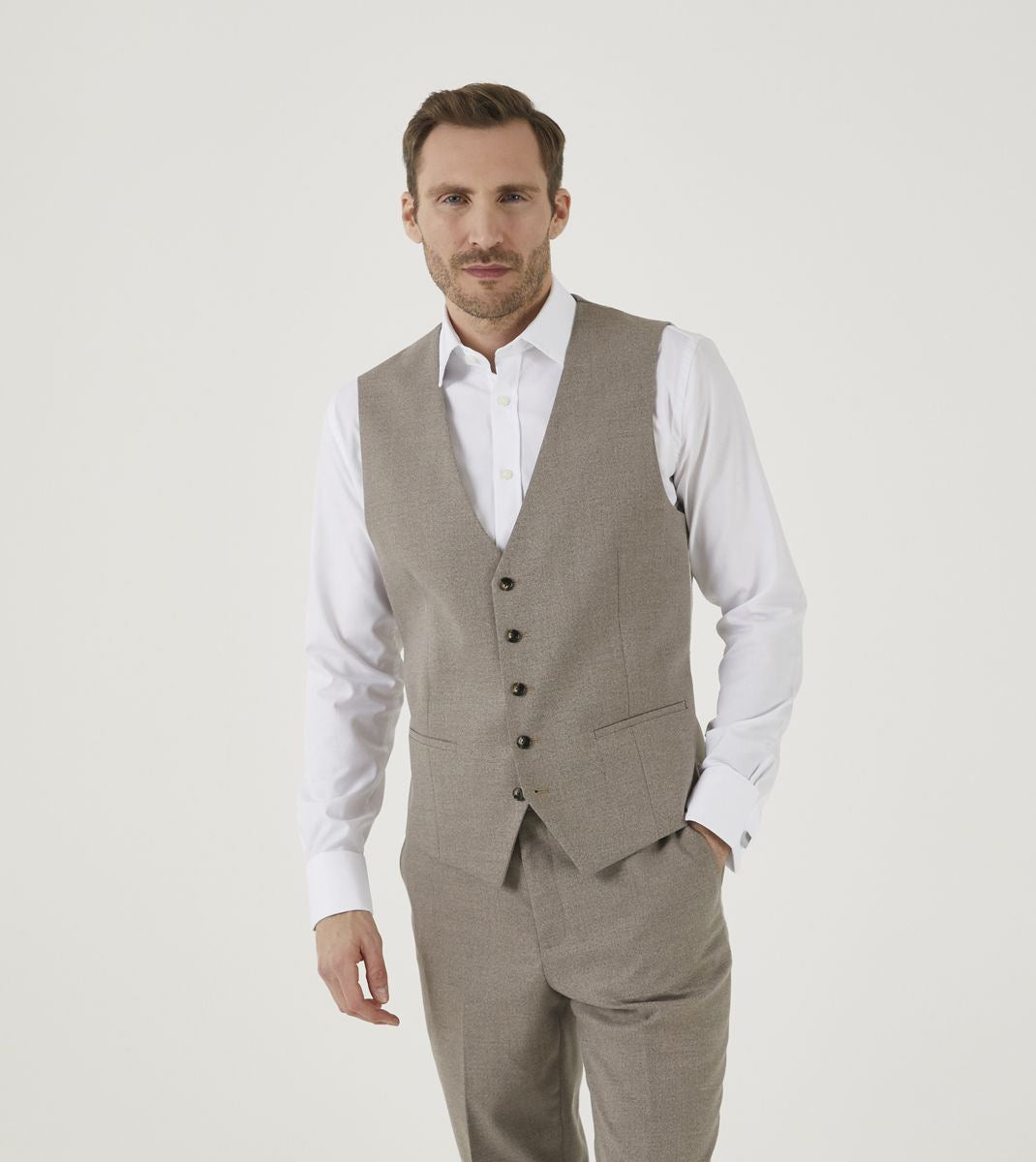Skopes Jodrell Waistcoat For Mens MM10065 in Stone, 52R to 62R