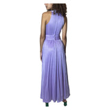Gorgeous Original 1970's Vintage Purple Halter Neck Maxi Dress UK 8 - 10