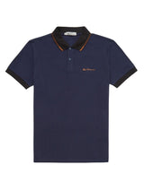 Ben Sherman Men's Plus Size Colour Block Rib Polo 2XL to 5XL