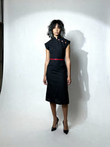 Original 1980's Vintage Chelsea Girl Little Black Dress UK 10 - 14