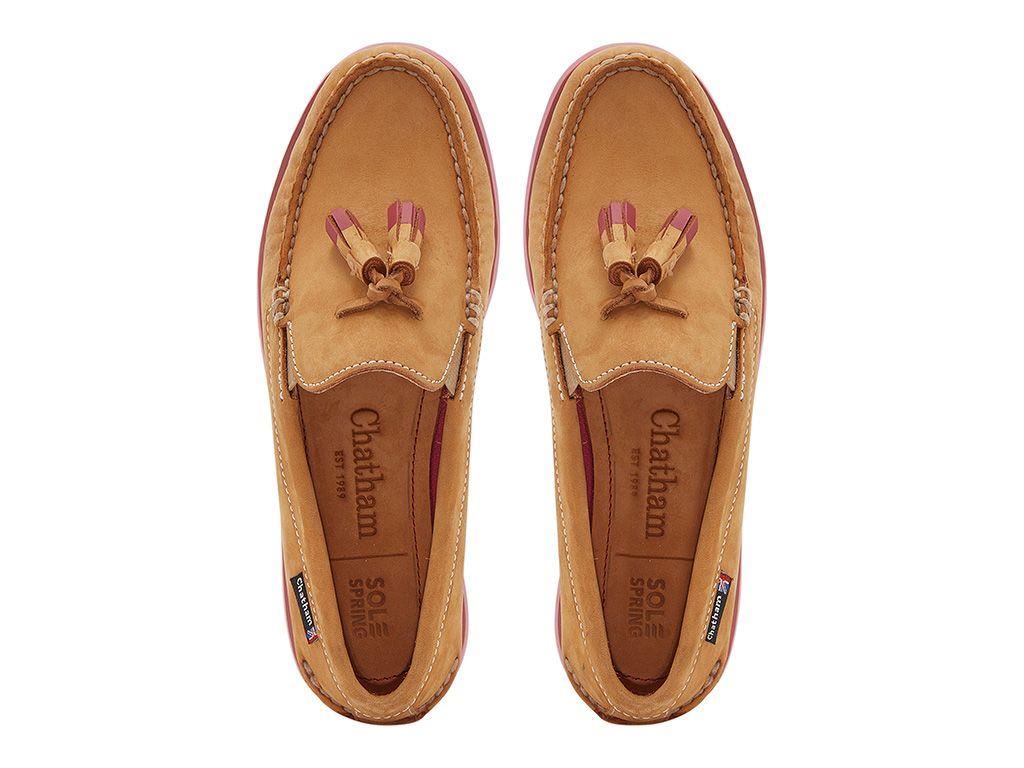 Chatham Women's Crete G2 Nubuck Tassel Loafers in 2 Colour Options 3 to 9
