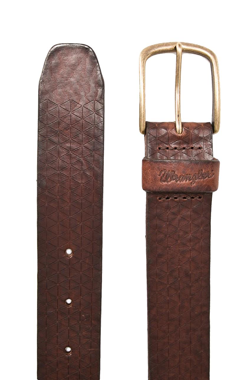 Wrangler Men's Braid Embossed Premium Leather Belt in Size XS to XXXL