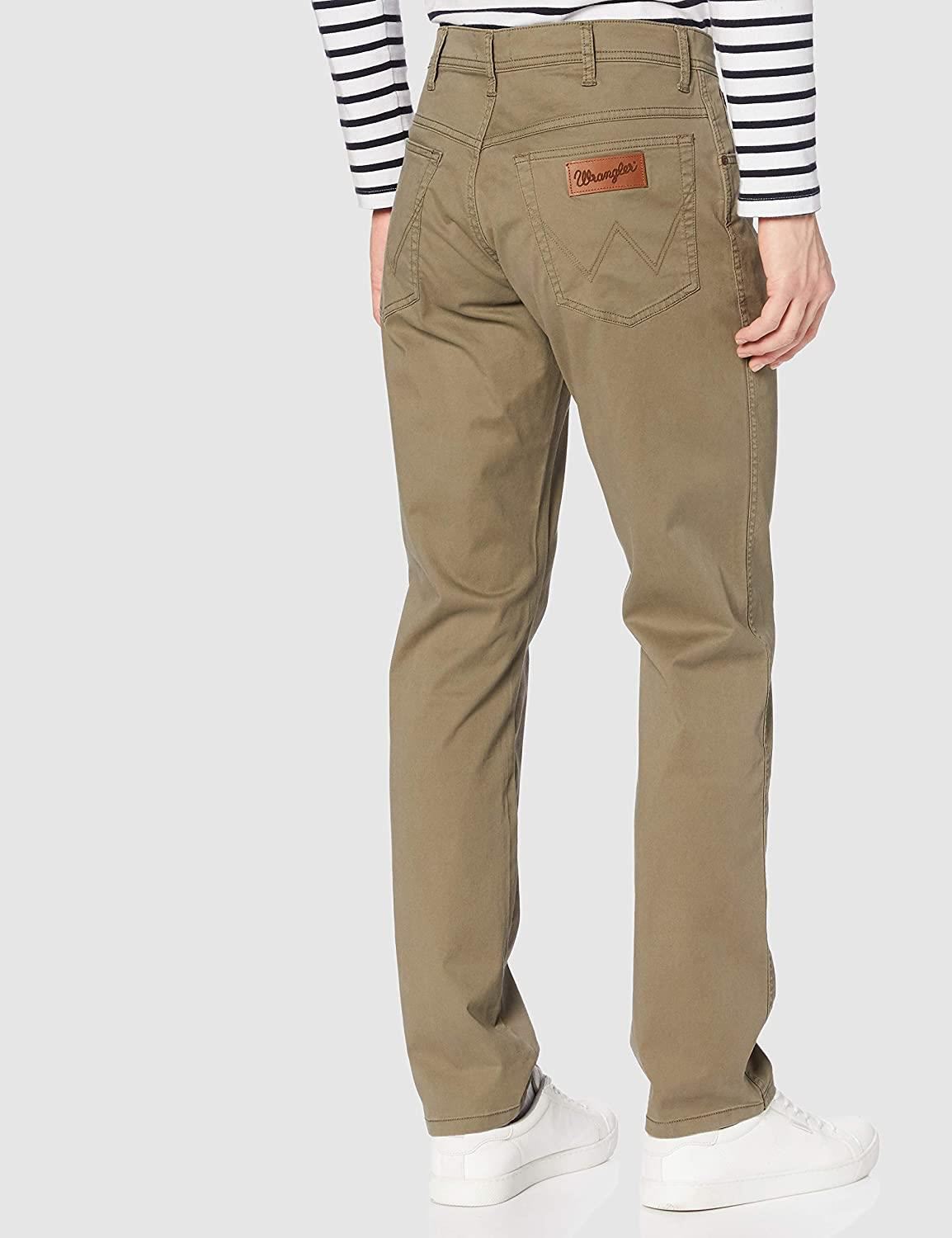 Wrangler Greensboro Texas Slim Stretch Chino Waist 38 - 46, 10 Colours