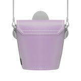 Handmade Leather Daisy Barrel Bag - Pastel Violet