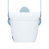 Handmade Leather Daisy Barrel Bag - White