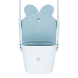 Handmade Leather Daisy Barrel Bag - White