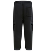 D555 EDINBURGH 1 Cargo Pocket Joggers For Men (Tall) With Ribbed Cuffs in Black, LT-3XLT