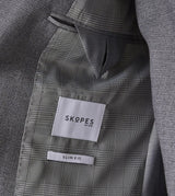 Skopes Slim Fit Suit Jacket Harcourt in Silver 36 to 52