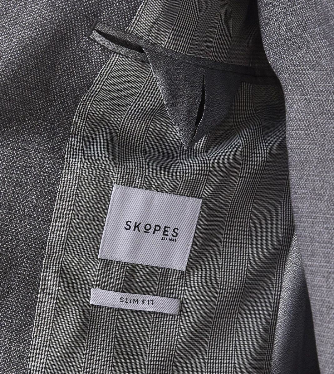 Skopes Slim Fit Suit Jacket Harcourt in Silver 36 to 52
