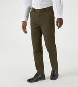 Skopes Antibes Tailored Fit Chino For Men in Olive Green, 30W to 46W