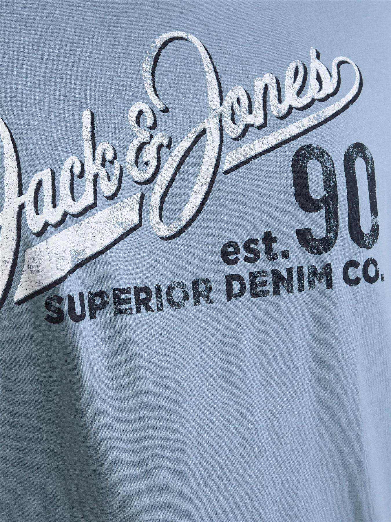 Jack & Jones Mens Plus Logo Printed Tee