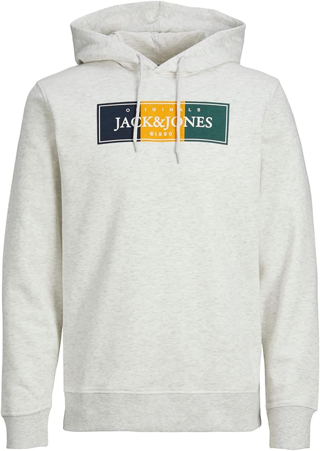 Jack & Jones Men's Plus Size JORCODYY Sweat Hoodie in 2 Colours 1XL to 6XL