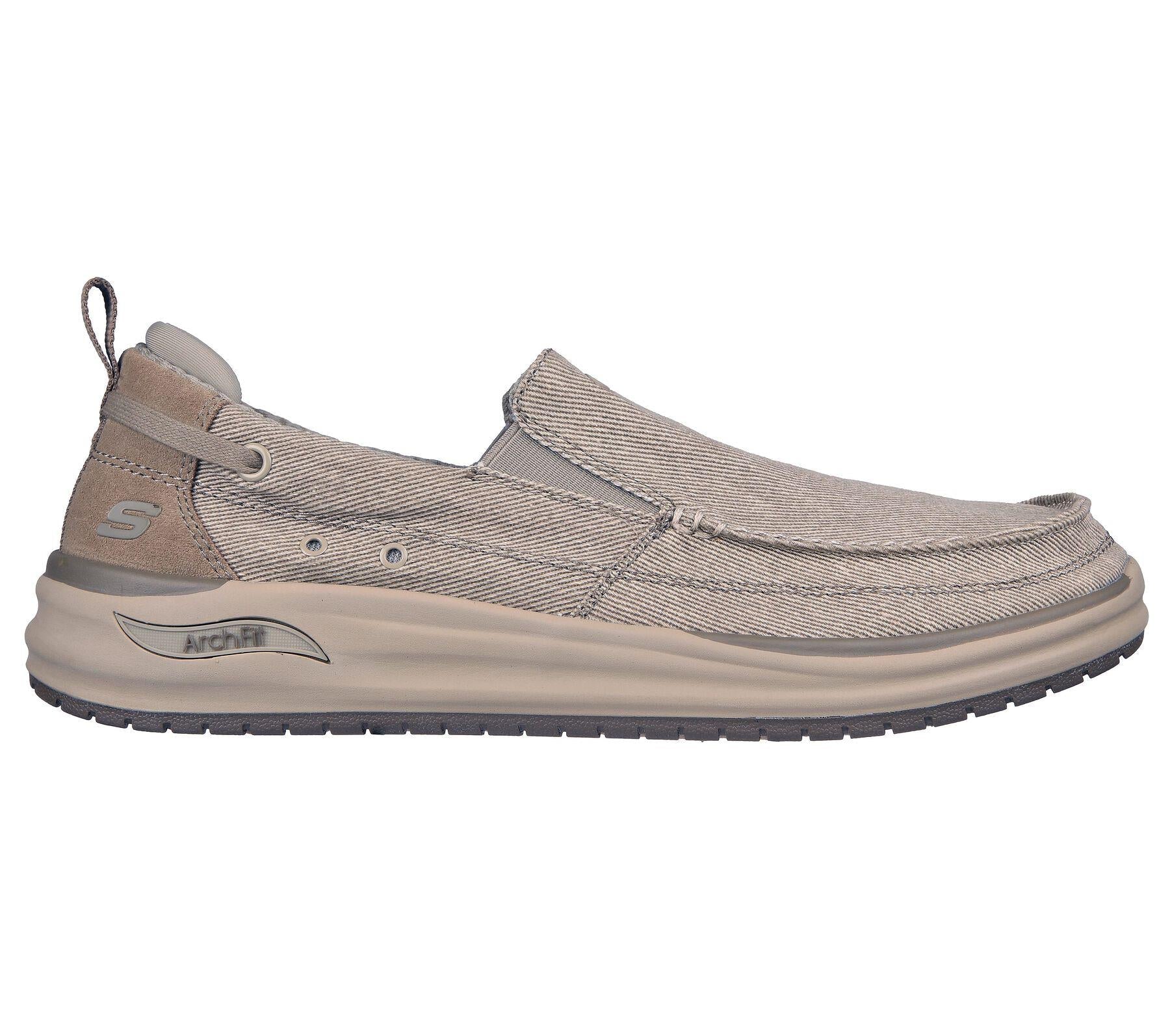 Skechers (GAR204605) Slip On Mens Arch Fit Melo Port Bow Shoes in UK 6 to 12
