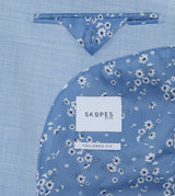Skopes Lucien Suit Tailored Fit Jacket For Men in Sky Blue, 36S-62L