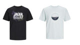 Jack & Jones Twin Pack Short Sleeve Printed Tee Size 1XL