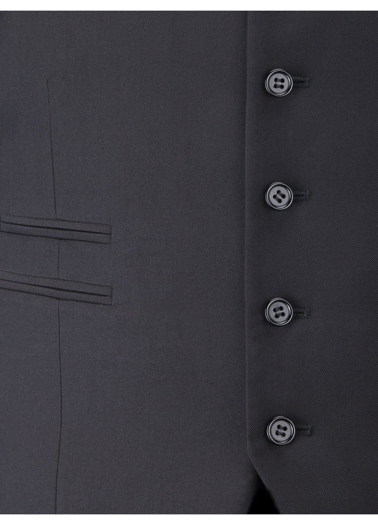 Skopes Madid Suit Waistcoat in Black