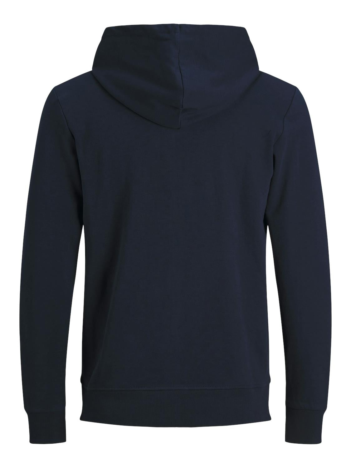Jack & Jones Sweatshirt Zip Hoodie For Men (JJEBASIC) in 3 Colours, L-XL
