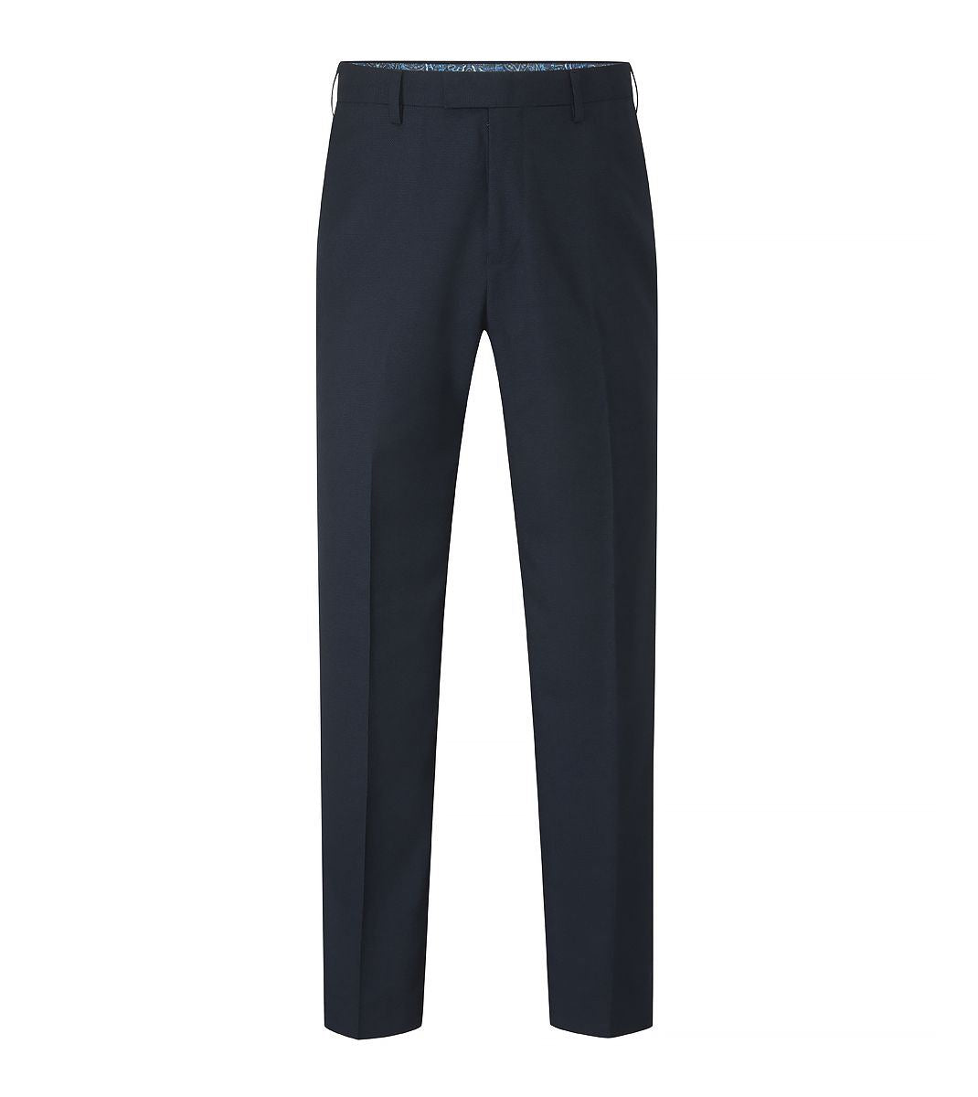 Skopes Tailored Fit Harcourt Suit Trouser For Men in Navy Ink Tweed Effect, 30W-58W